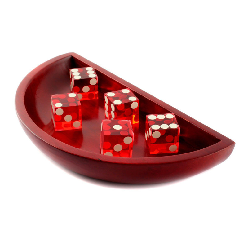 Craps Dice Bowl Boat with 5 Dice Wayfair
